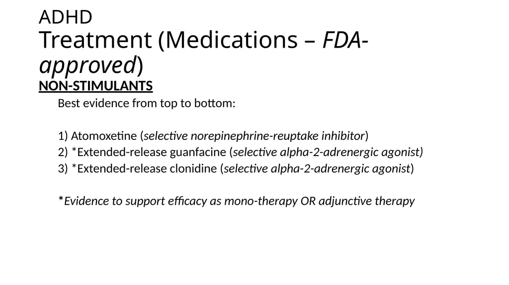 Attention-deficit/ Hyperactivity Disorder: Best - slide 45 of 58