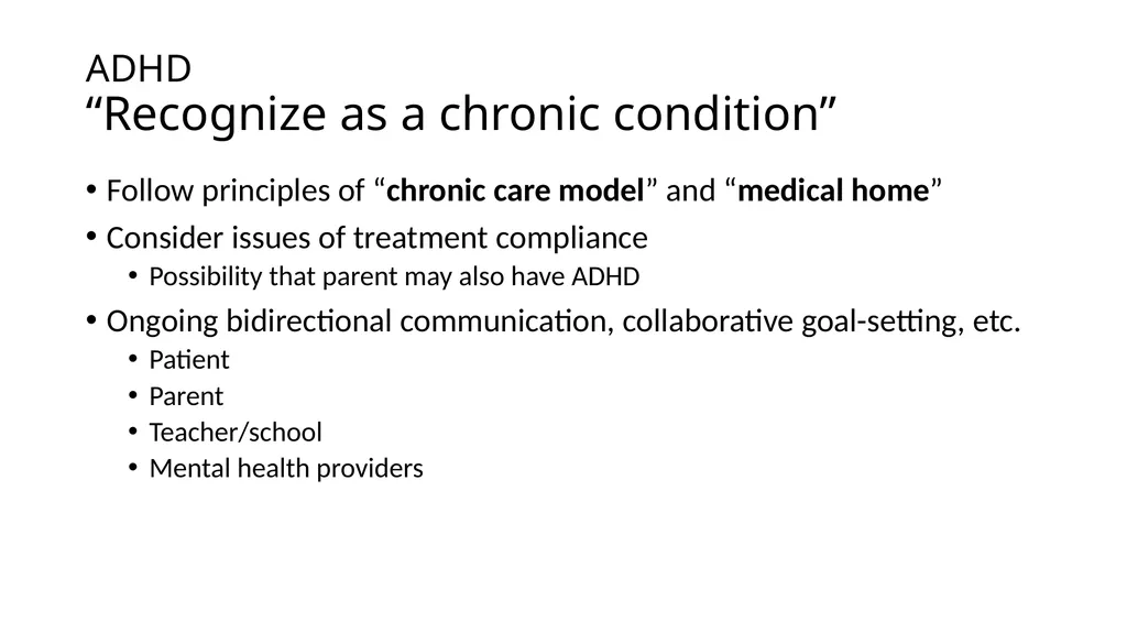 Attention-deficit/ Hyperactivity Disorder: Best - slide 30 of 58