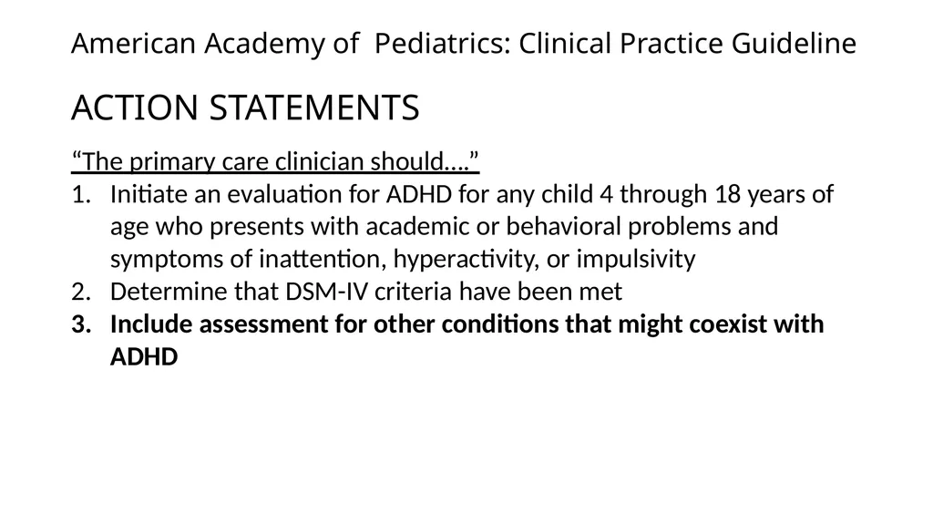 Attention-deficit/ Hyperactivity Disorder: Best - slide 10 of 58