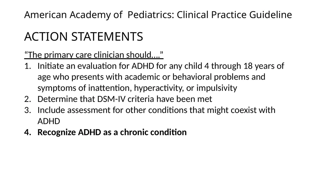 Attention-deficit/ Hyperactivity Disorder: Best - slide 11 of 58