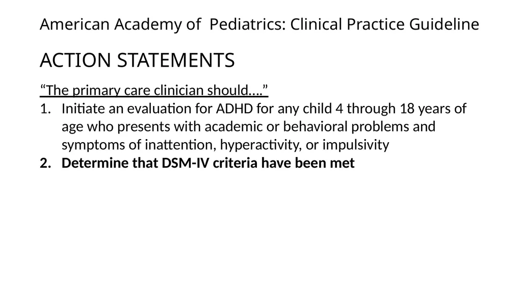 Attention-deficit/ Hyperactivity Disorder: Best - slide 18 of 58
