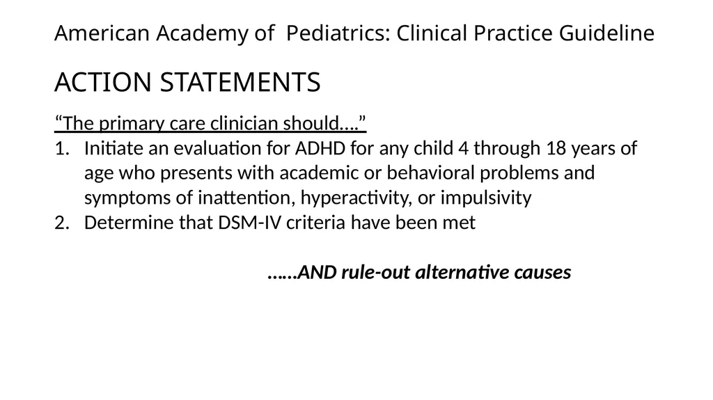 Attention-deficit/ Hyperactivity Disorder: Best - slide 25 of 58