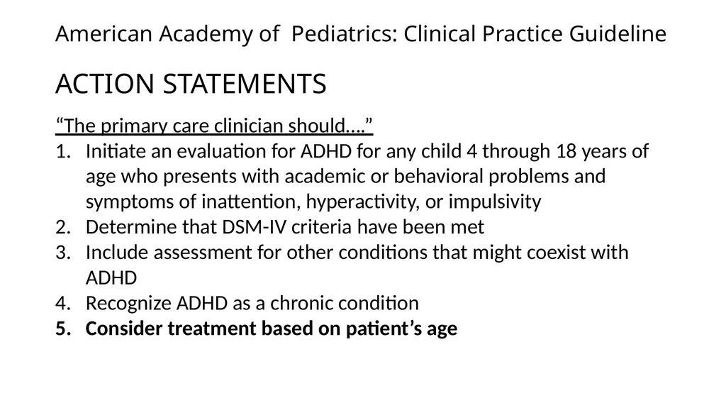 Attention-deficit/ Hyperactivity Disorder: Best - slide 31 of 58