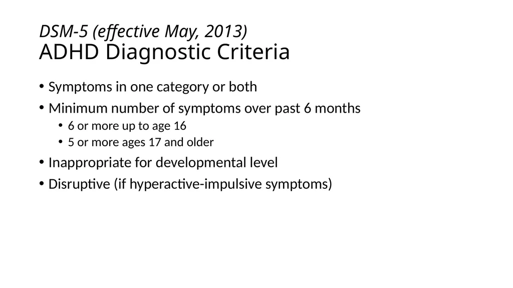 Attention-deficit/ Hyperactivity Disorder: Best - slide 21 of 58