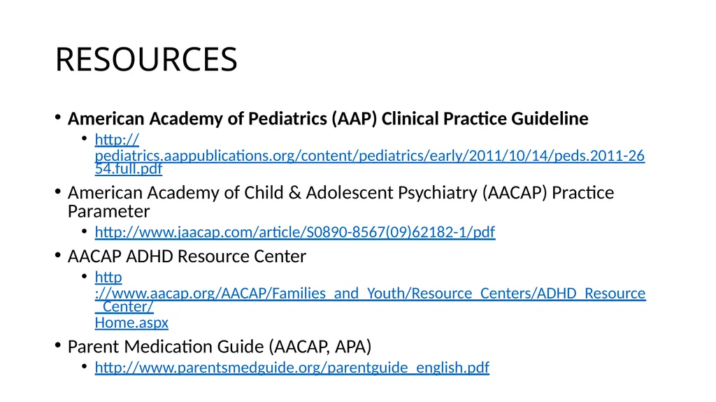 Attention-deficit/ Hyperactivity Disorder: Best - slide 4 of 58