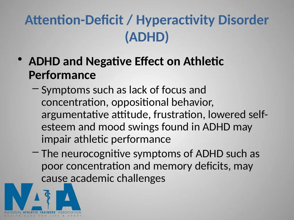 Attention-Deficit / Hyperactivity Disorder (ADHD) - slide 11 of 15