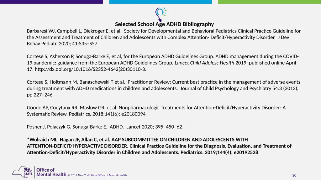 Attention-Deficit/Hyperactivity Disorder - slide 30 of 30