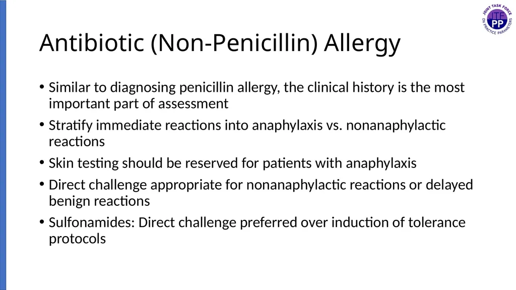 Drug Allergy: A 2022 practice Parameter Update - slide 11 of 45