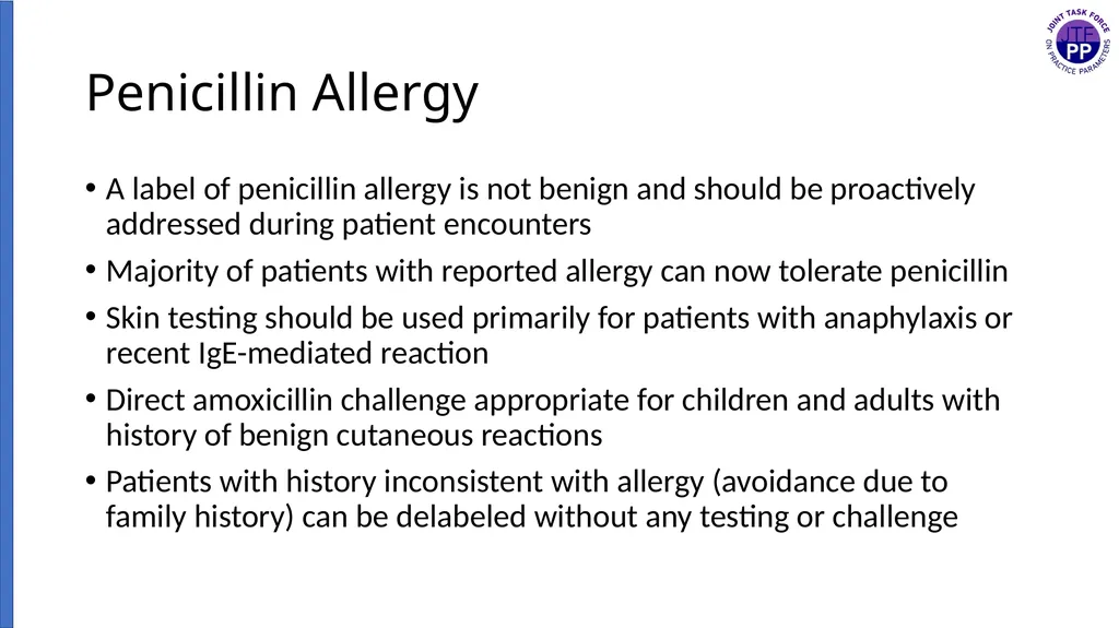 Drug Allergy: A 2022 practice Parameter Update - slide 10 of 45