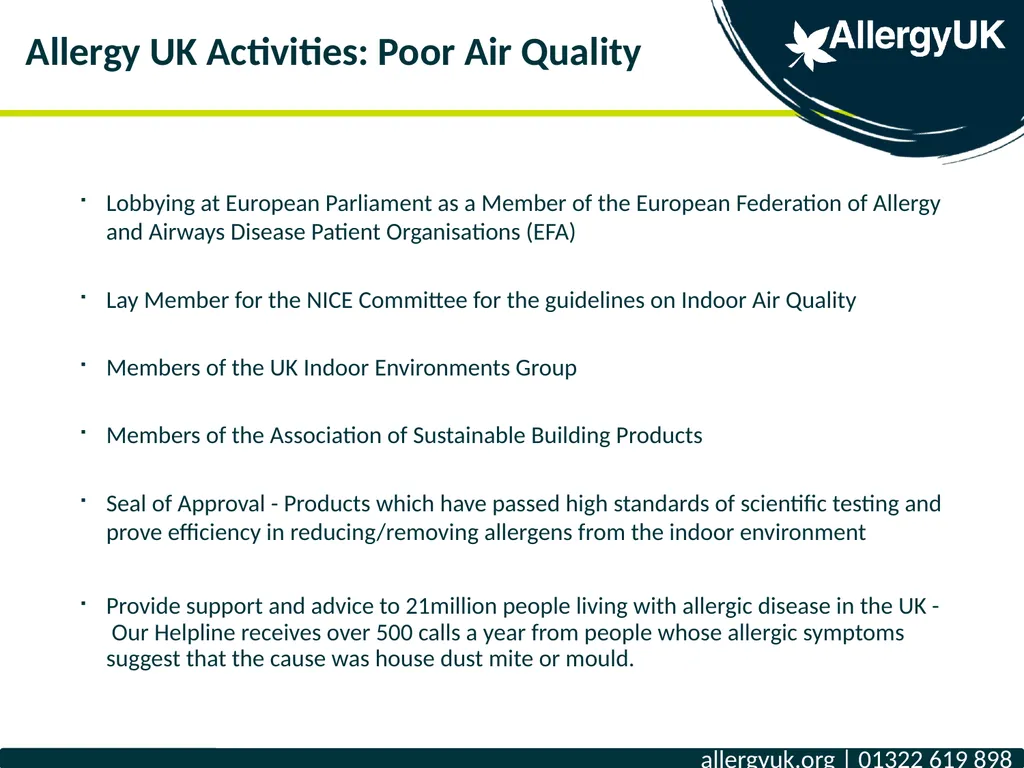 The Air We Breathe What Poor Air Quality means for - slide 17 of 19