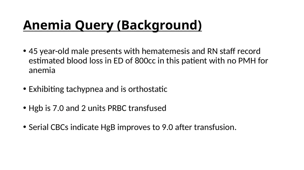 What is Anemia? World Health Organization: Anemia - slide 13 of 19