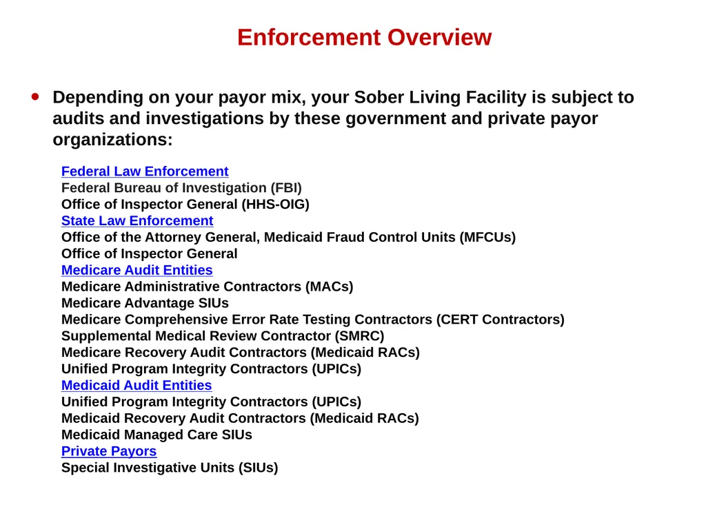 “Overview of Sober Home and Recovery Residence - slide 7 of 42