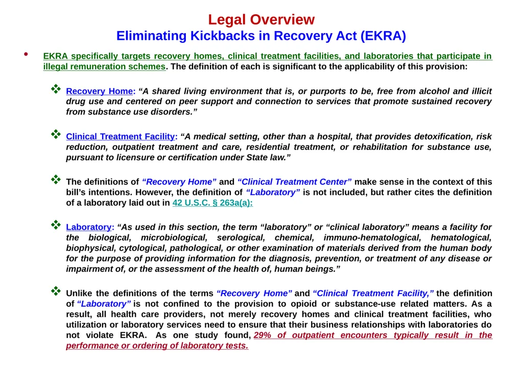 “Overview of Sober Home and Recovery Residence - slide 18 of 42