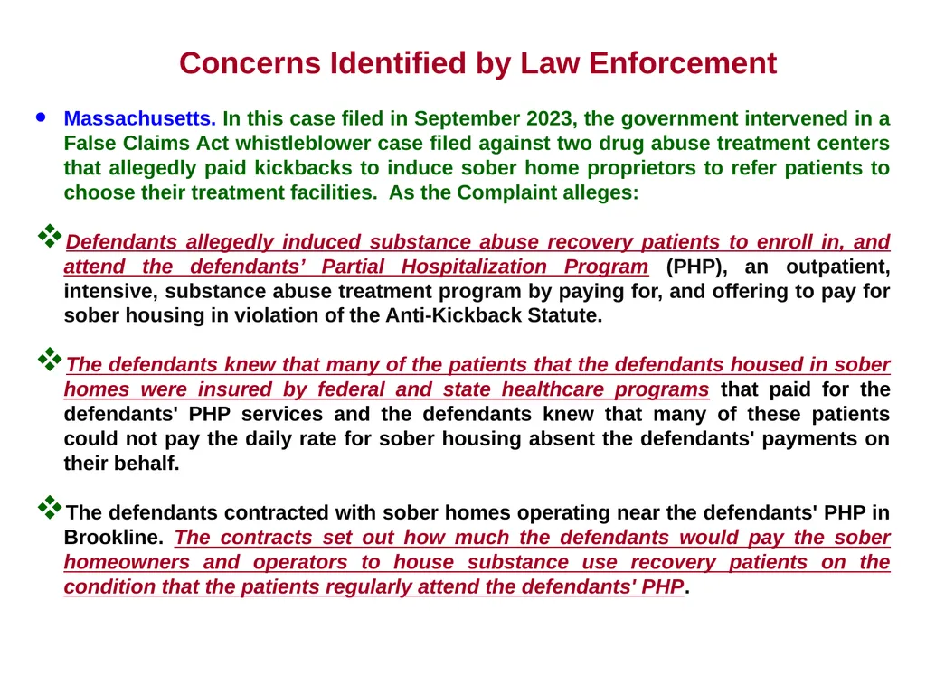 “Overview of Sober Home and Recovery Residence - slide 23 of 42