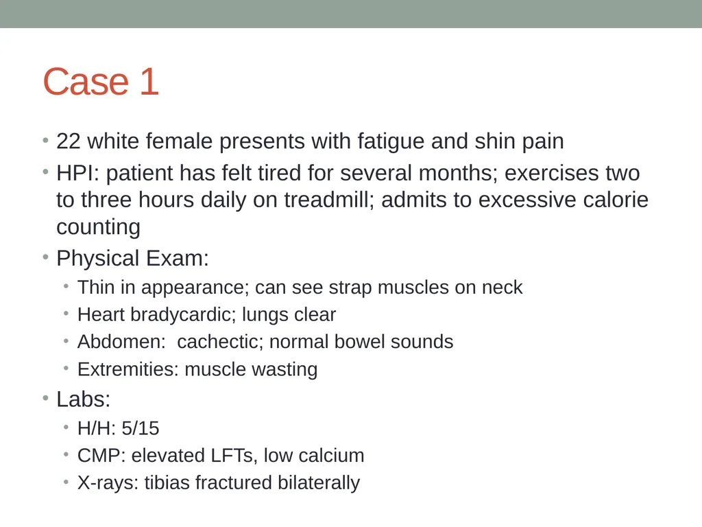 Eating Disorders Kelly Bennett, MD Associate - slide 10 of 32