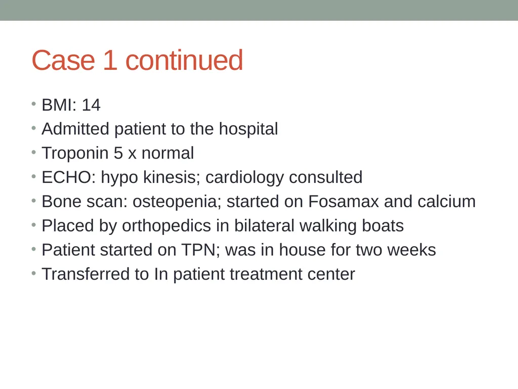 Eating Disorders Kelly Bennett, MD Associate - slide 11 of 32