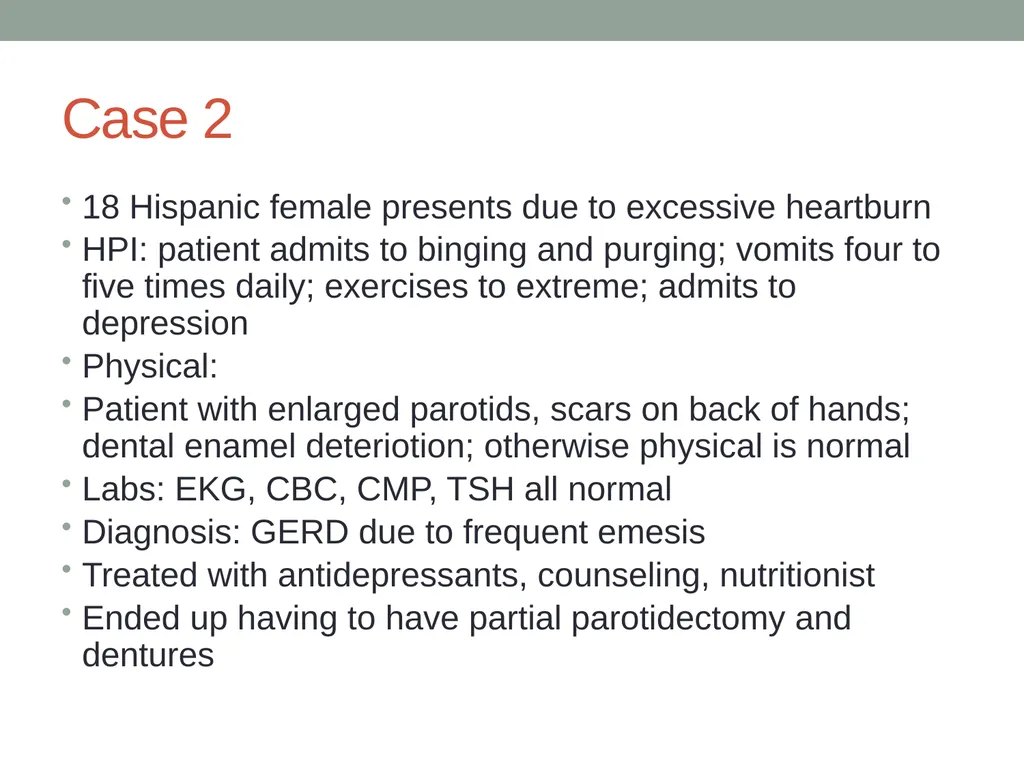 Eating Disorders Kelly Bennett, MD Associate - slide 25 of 32
