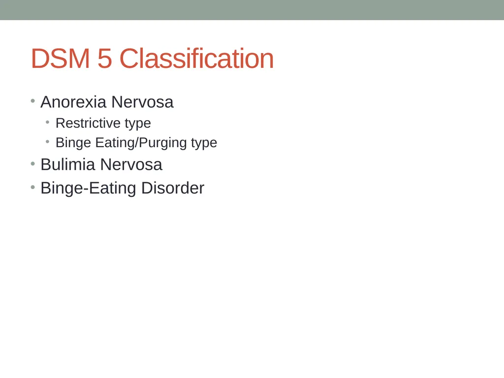 Eating Disorders Kelly Bennett, MD Associate - slide 3 of 32