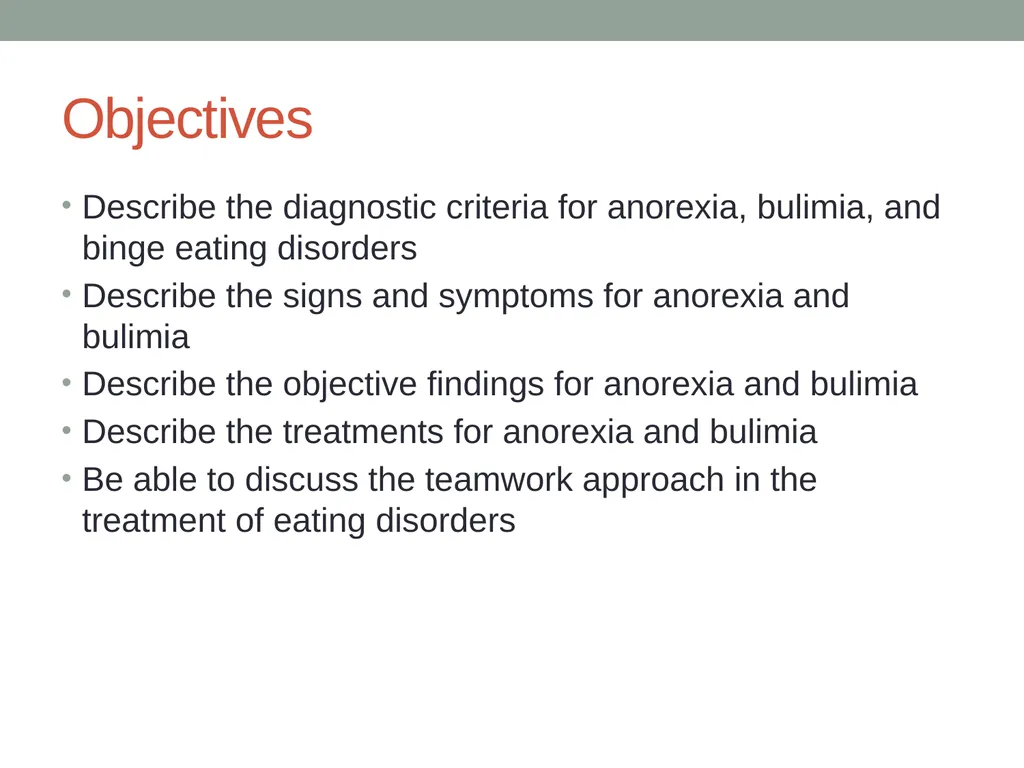 Eating Disorders Kelly Bennett, MD Associate - slide 2 of 32