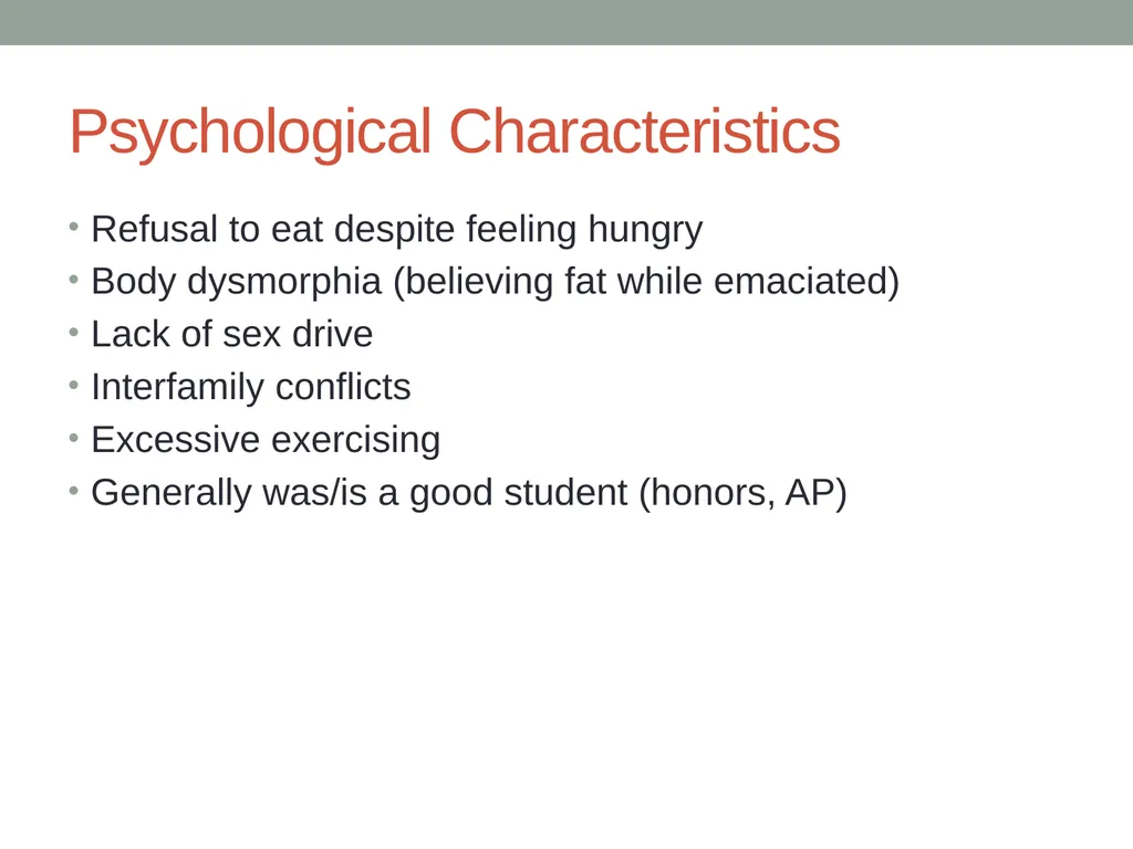 Eating Disorders Kelly Bennett, MD Associate - slide 16 of 32