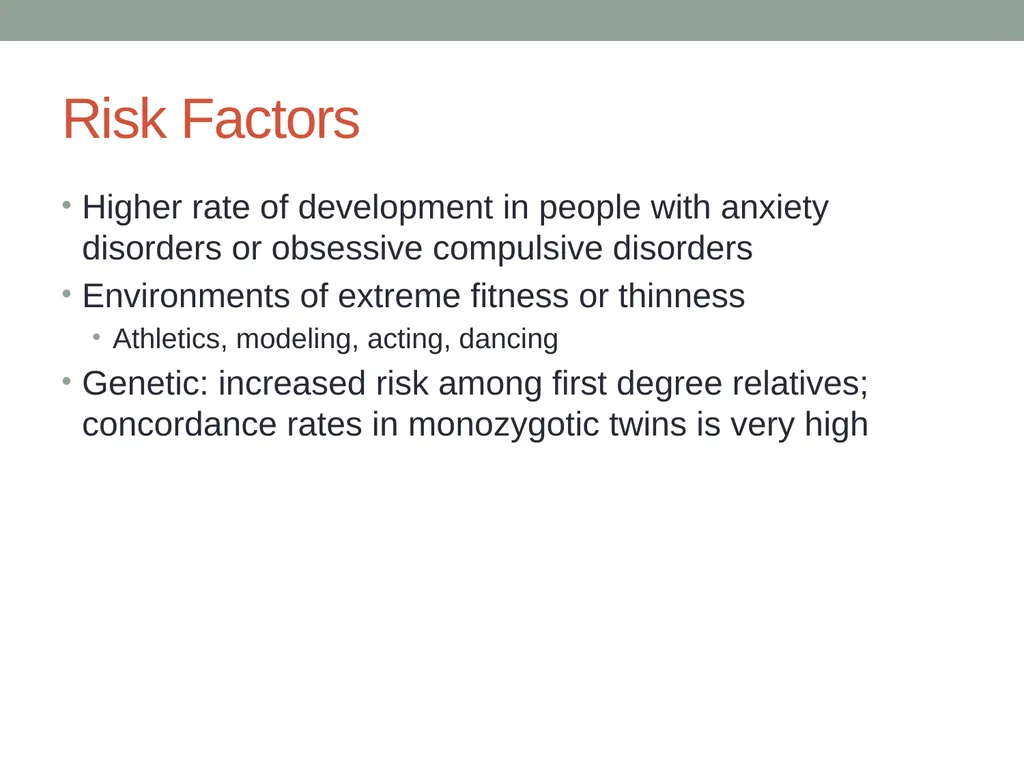 Eating Disorders Kelly Bennett, MD Associate - slide 9 of 32