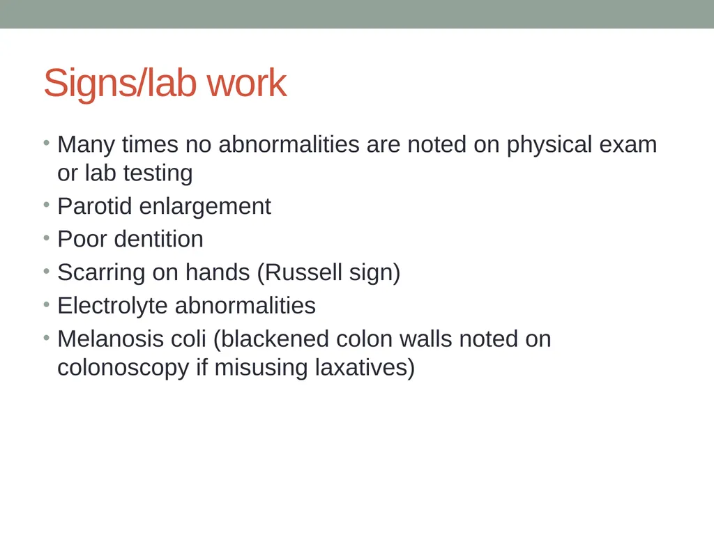 Eating Disorders Kelly Bennett, MD Associate - slide 27 of 32