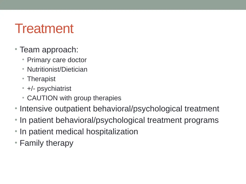 Eating Disorders Kelly Bennett, MD Associate - slide 17 of 32