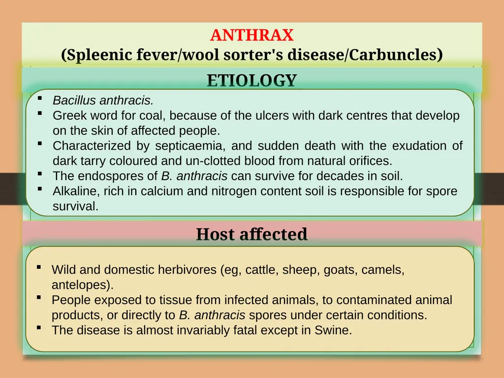 ANTHRAX UNIT-5 Dr. Anil Kumar Asst. Professor - slide 2 of 6