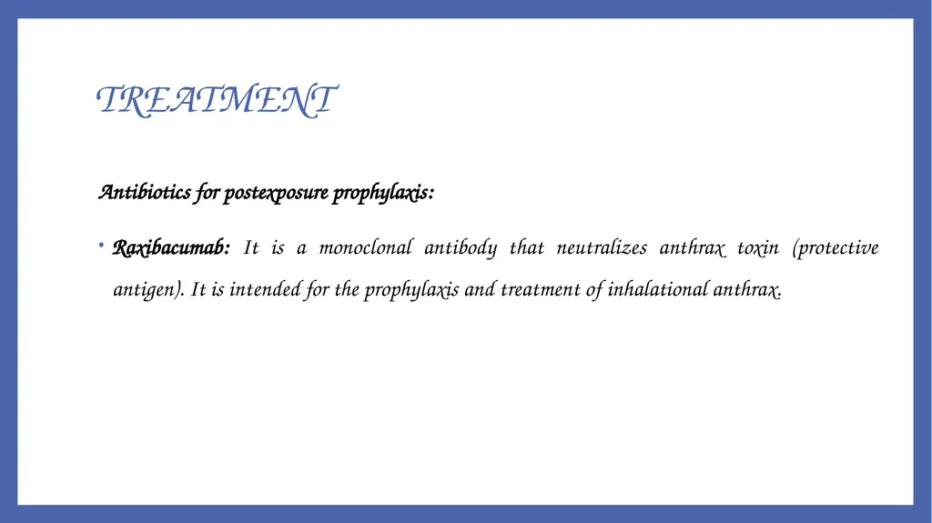 Bacillus anthracis Dr. Priyanka Chaturvedi - slide 26 of 28