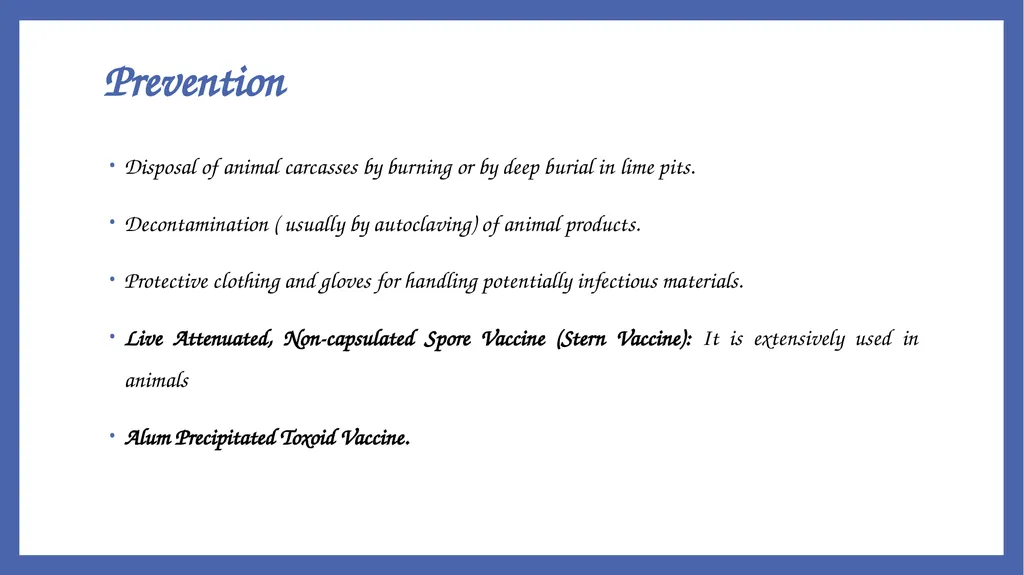 Bacillus anthracis Dr. Priyanka Chaturvedi - slide 27 of 28
