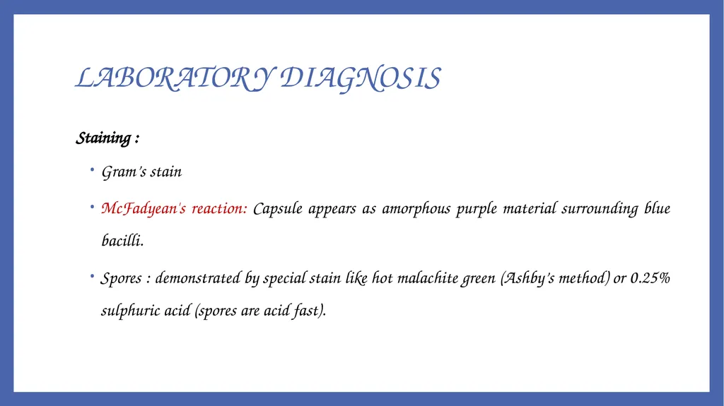 Bacillus anthracis Dr. Priyanka Chaturvedi - slide 13 of 28