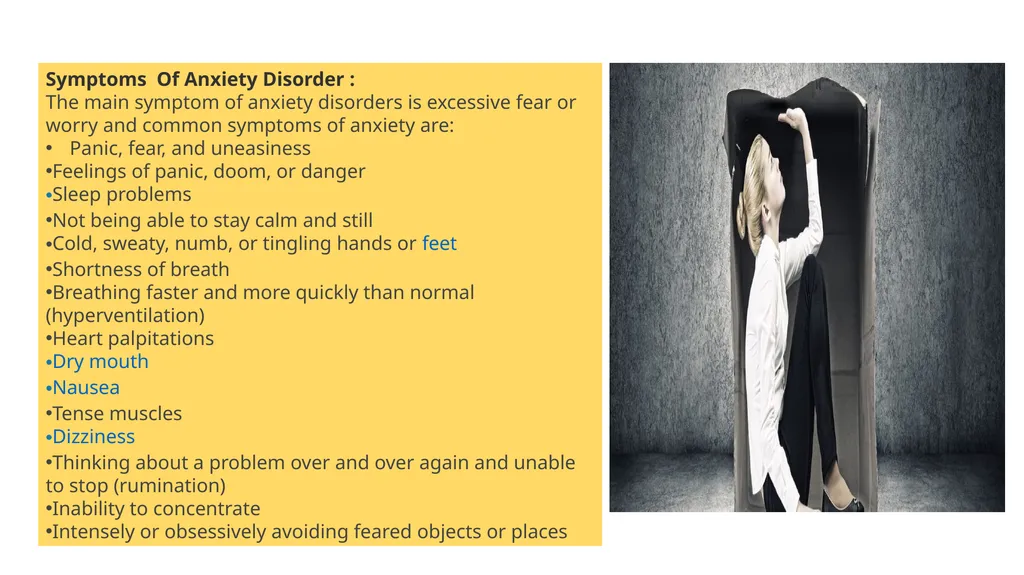 Anxiety Disorder By: Dr. Ruchi Tewari Assistant - slide 3 of 8