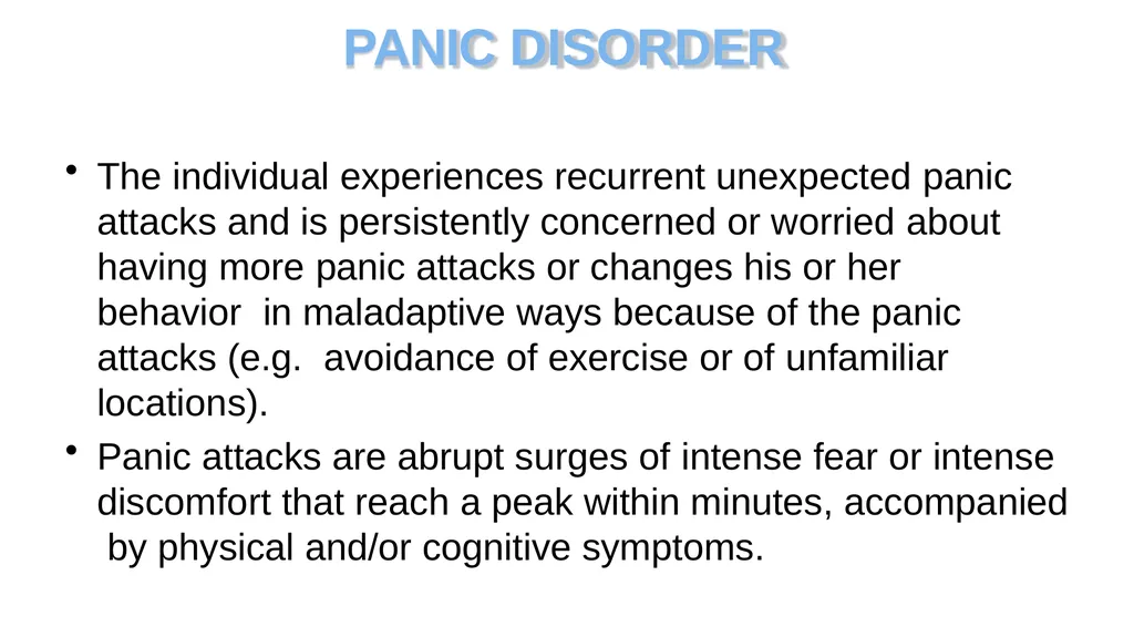 ANXIETY DISORDER BY Dr Arpit Jaiswal Assistant - slide 12 of 28