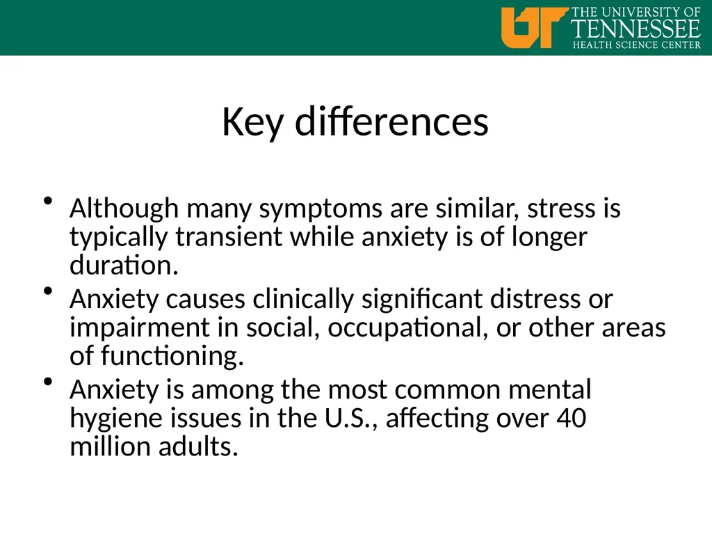 Coping with Anxiety and Stress Welcome… Student - slide 9 of 18