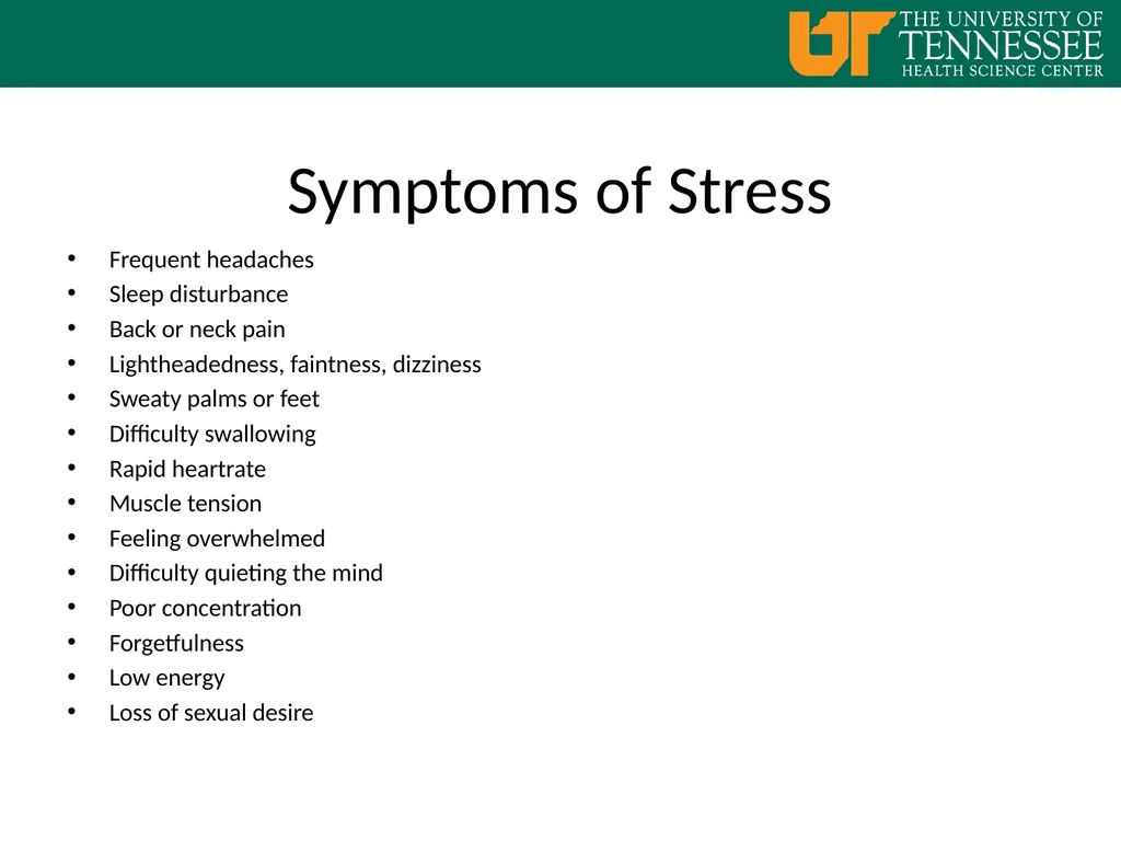 Coping with Anxiety and Stress Welcome… Student - slide 4 of 18