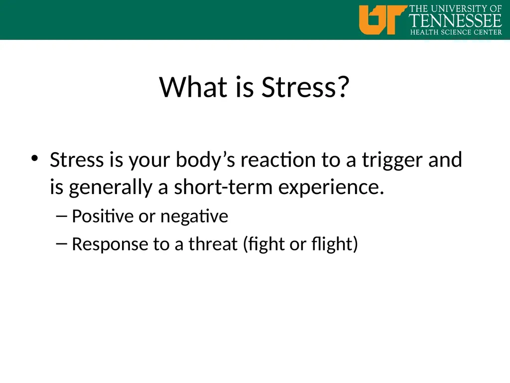 Coping with Anxiety and Stress Welcome… Student - slide 3 of 18