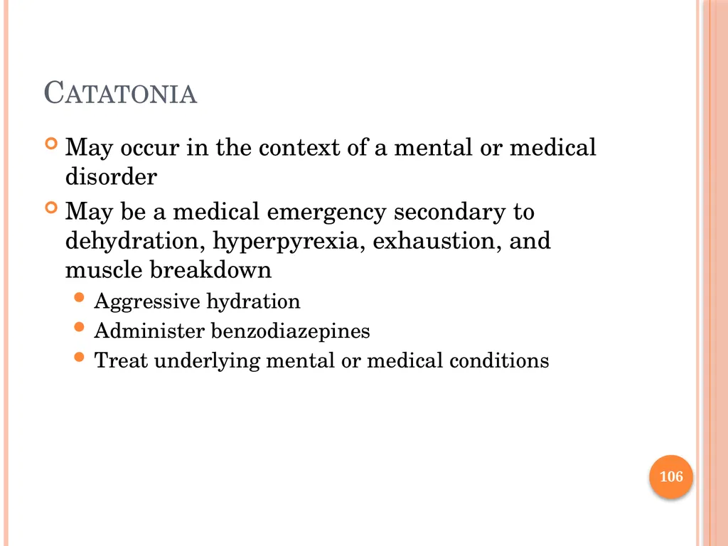 PSYCHOTIC DISORDERS Jessica Nelson, M.D. Assistant - slide 106 of 107