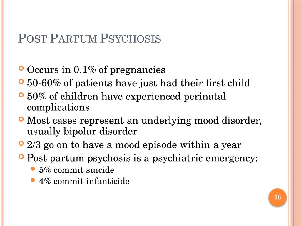 PSYCHOTIC DISORDERS Jessica Nelson, M.D. Assistant - slide 96 of 107