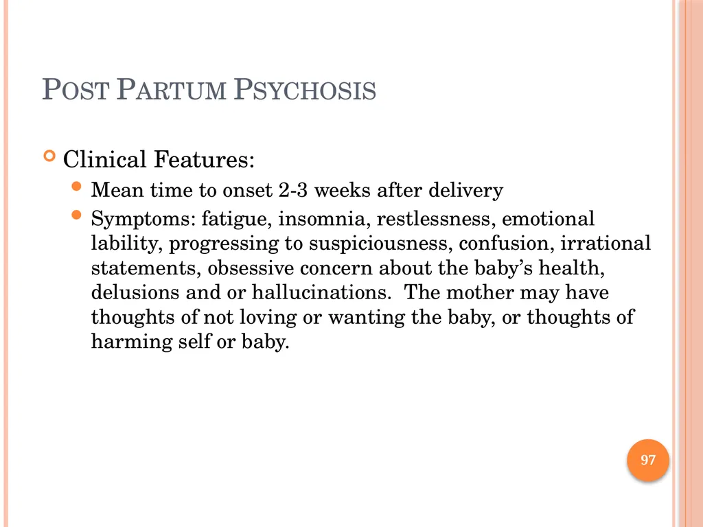 PSYCHOTIC DISORDERS Jessica Nelson, M.D. Assistant - slide 97 of 107