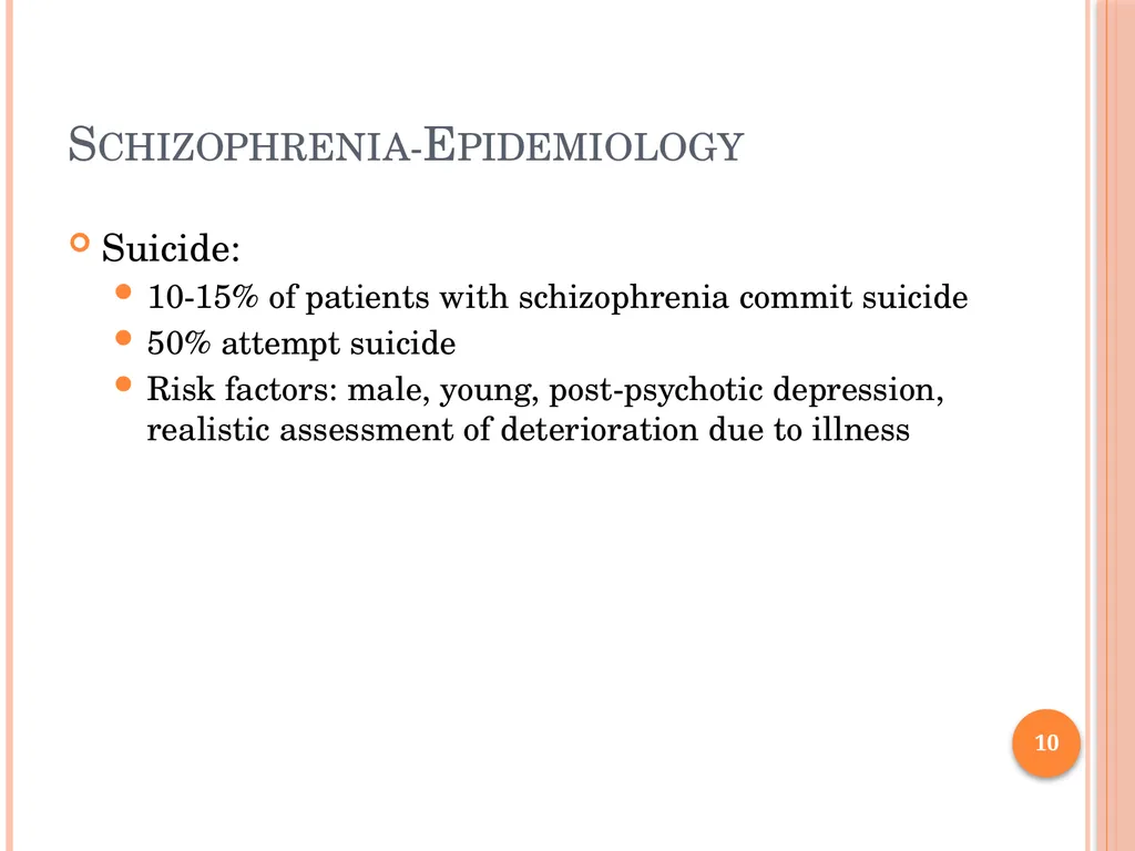 PSYCHOTIC DISORDERS Jessica Nelson, M.D. Assistant - slide 10 of 107