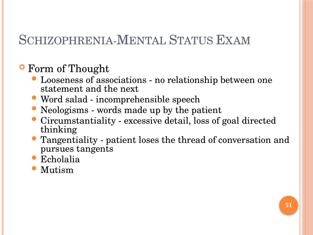 PSYCHOTIC DISORDERS Jessica Nelson, M.D. Assistant - slide 51 of 107