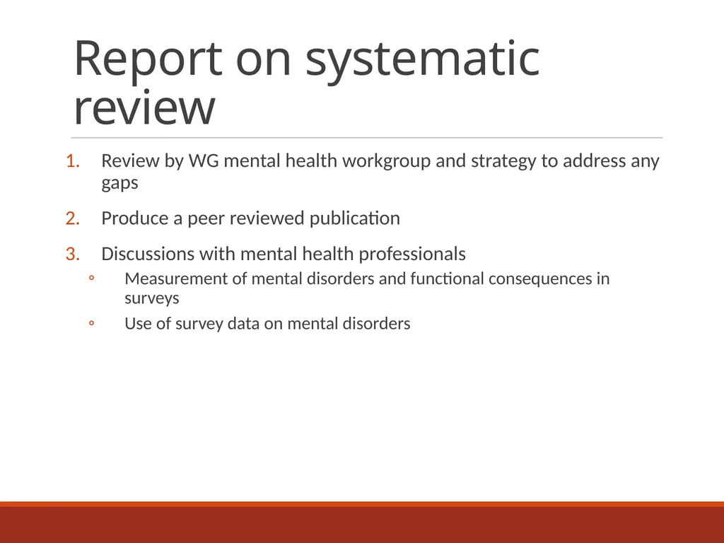 Mental health workgroup Update 15th Washington - slide 11 of 13