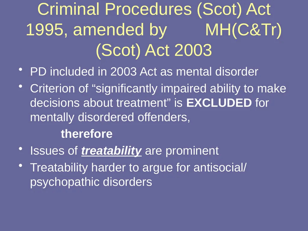 Personality Disorders Dr Andrea Williams - slide 48 of 54
