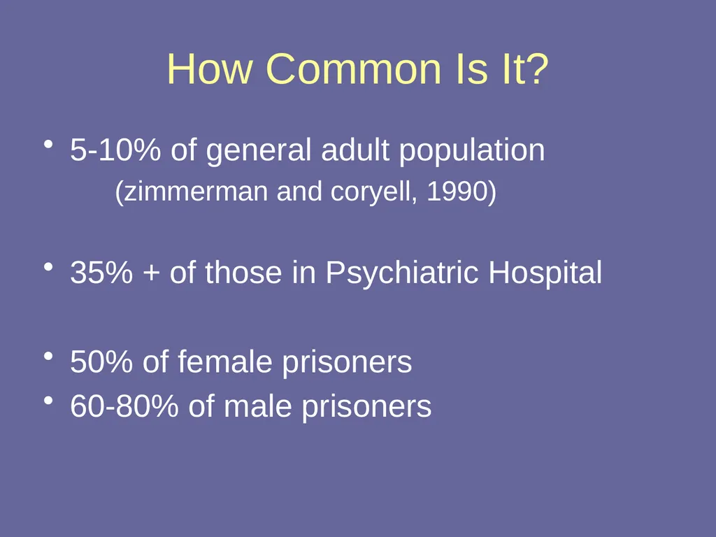 Personality Disorders Dr Andrea Williams - slide 17 of 54
