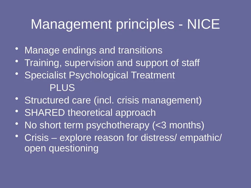 Personality Disorders Dr Andrea Williams - slide 40 of 54