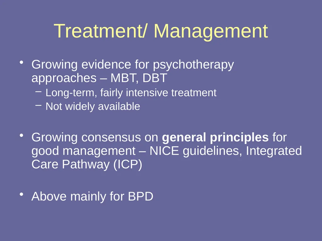 Personality Disorders Dr Andrea Williams - slide 39 of 54