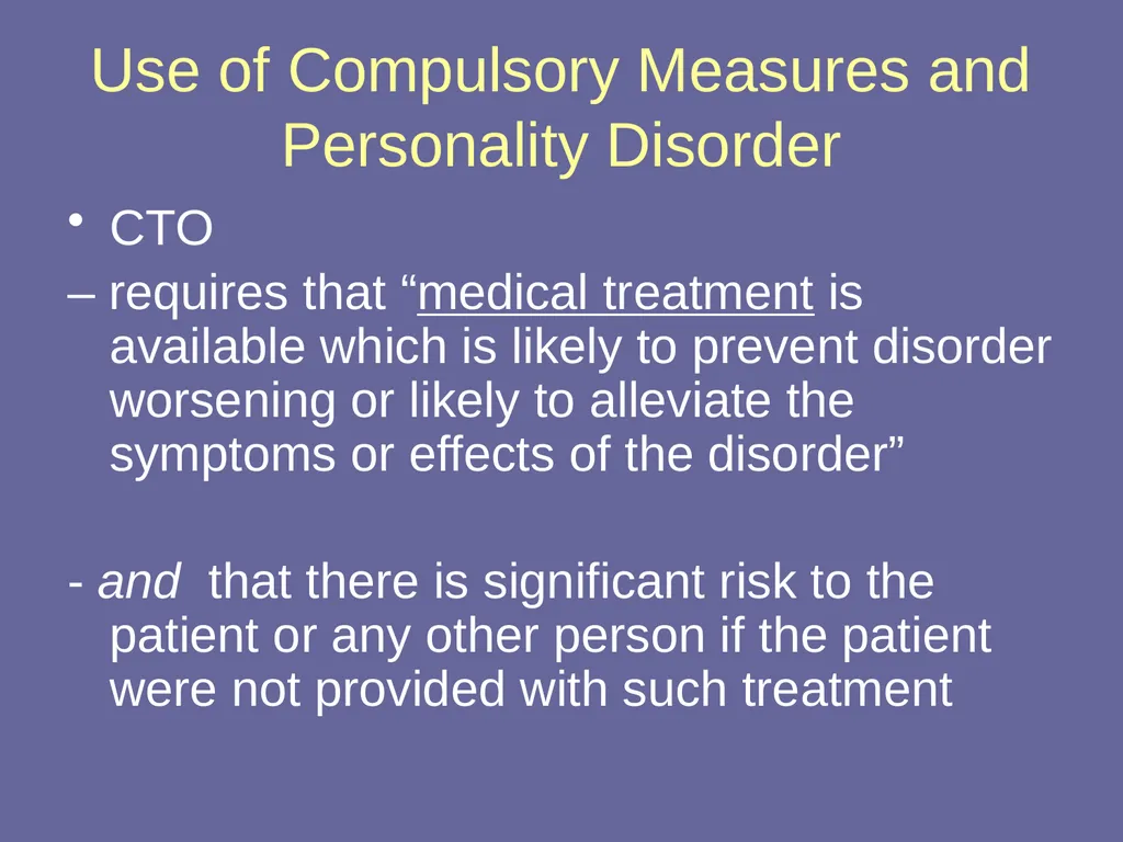 Personality Disorders Dr Andrea Williams - slide 46 of 54
