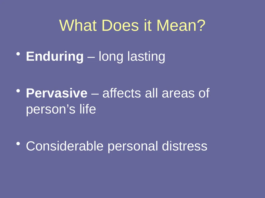 Personality Disorders Dr Andrea Williams - slide 13 of 54