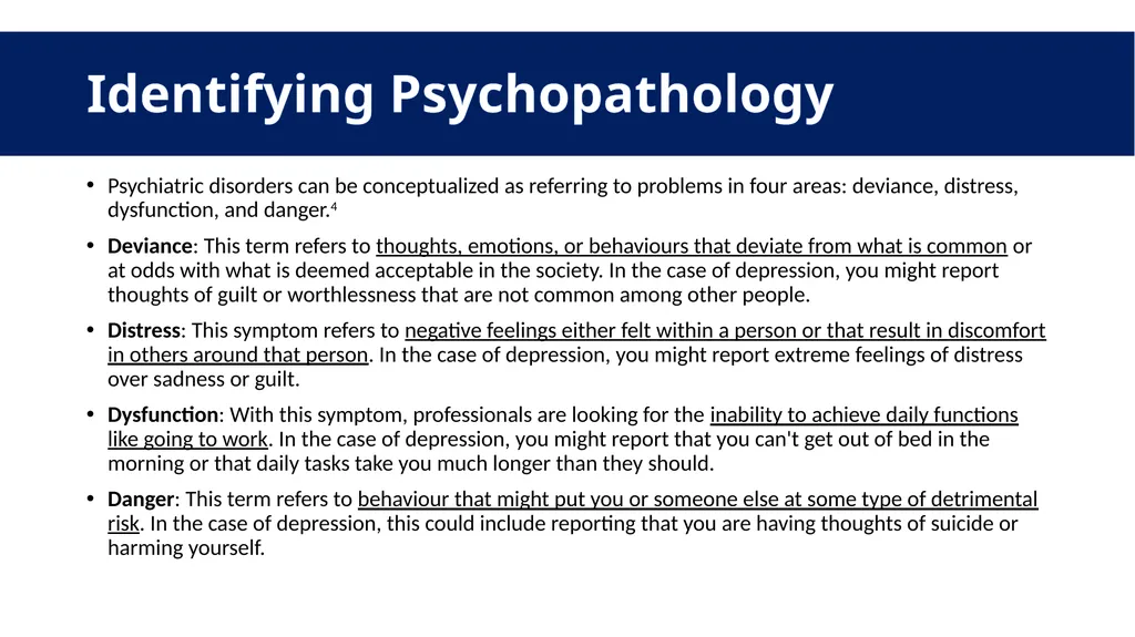 Psychopathology and Personality Disorder What is - slide 7 of 22
