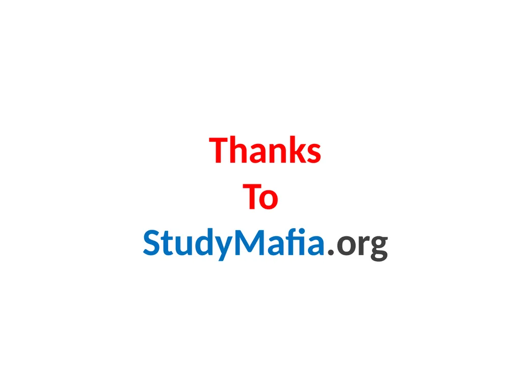 StudyMafia.Org Submitted To: Submitted By: - slide 15 of 15